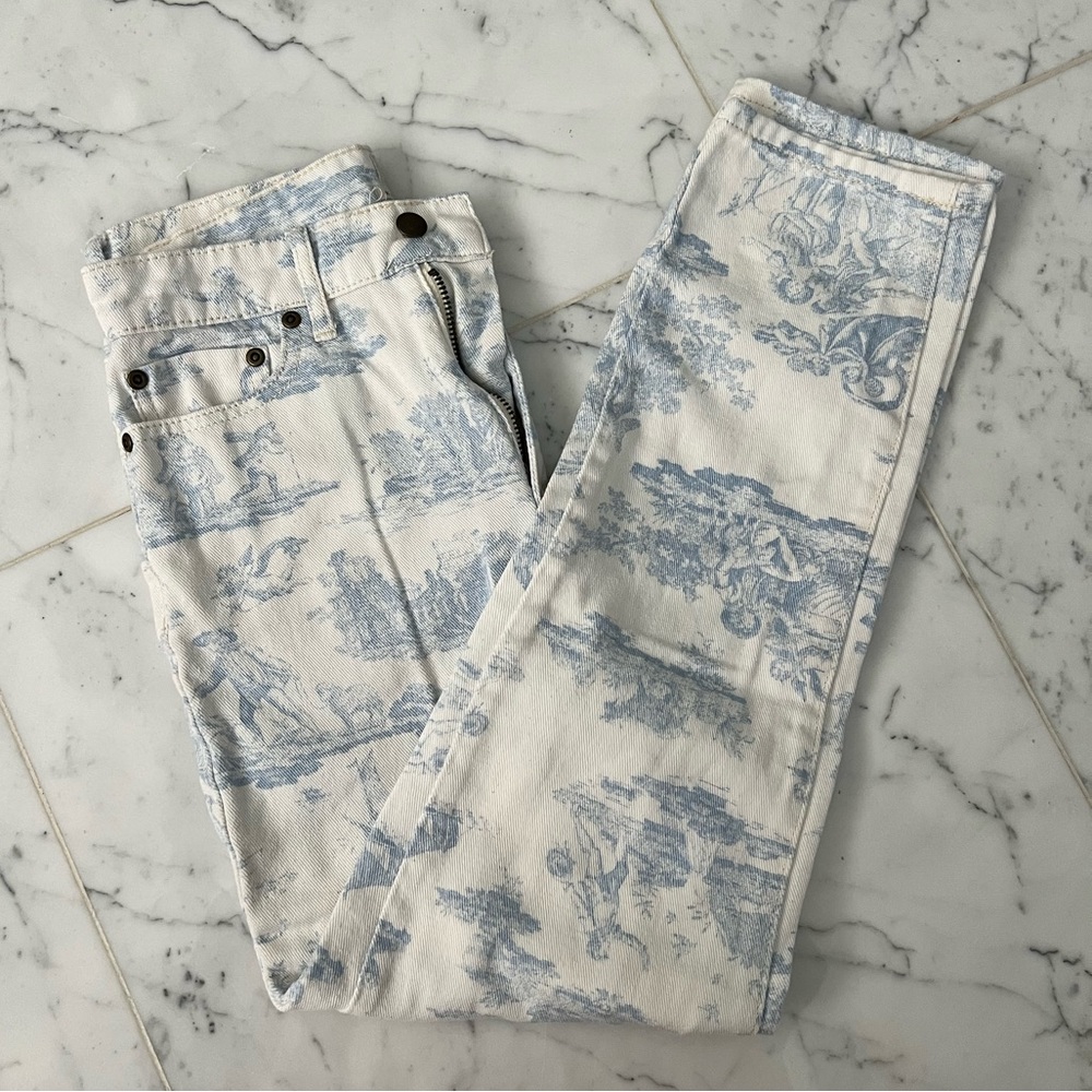 Laura Ashley and Urban Outfitters Ryder Cherub High-Rise Patterned Jean